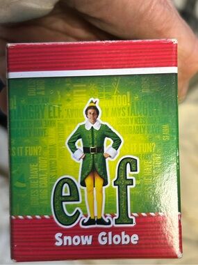 Elf Snow Globe Green and Red NWT